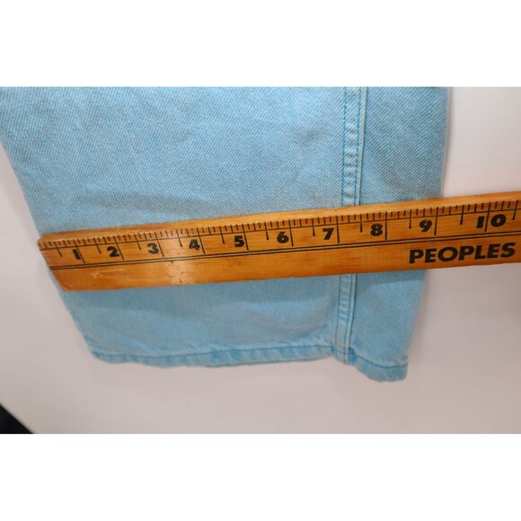 Topshop Womens Light Blue Denim Straight Leg Jeans UK 12 / US 30 With Side Slits - Picture 11 of 15